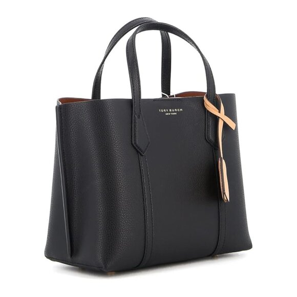 Tory Burch Perry Small Leather Tote – Black - Picture 3 of 8